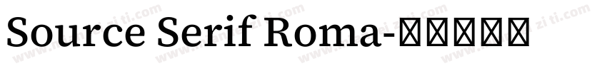 Source Serif Roma字体转换